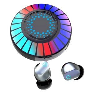 Wireless Earbuds, Gaming Bluetooth Earbuds with Charging Case Led Lights